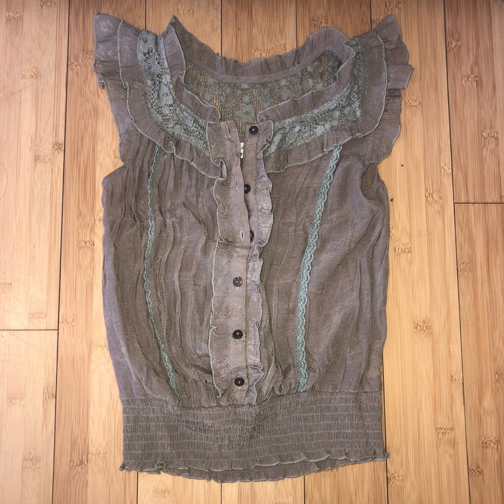 Ruffle/Lace Blouse